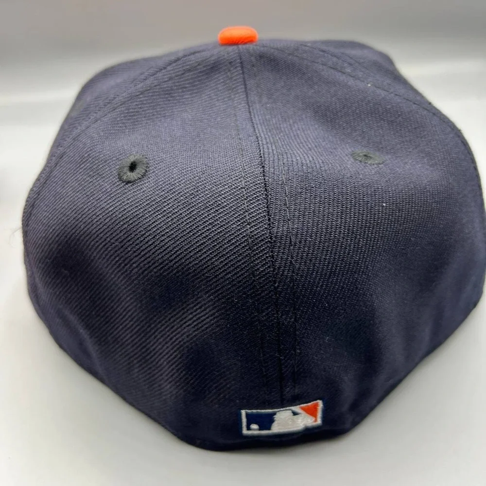 Detroit Tigers‎ Hat Men 7 5/8 Navy Red 59Fifty New Era MLB Fitted Cap